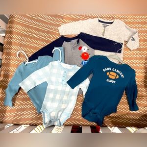 Bundle of long sleeve onesies